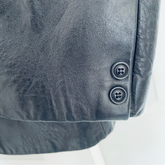 Rachelle the original leather store black leather coat/ jacket size 38 (M) - Picture 5 of 15